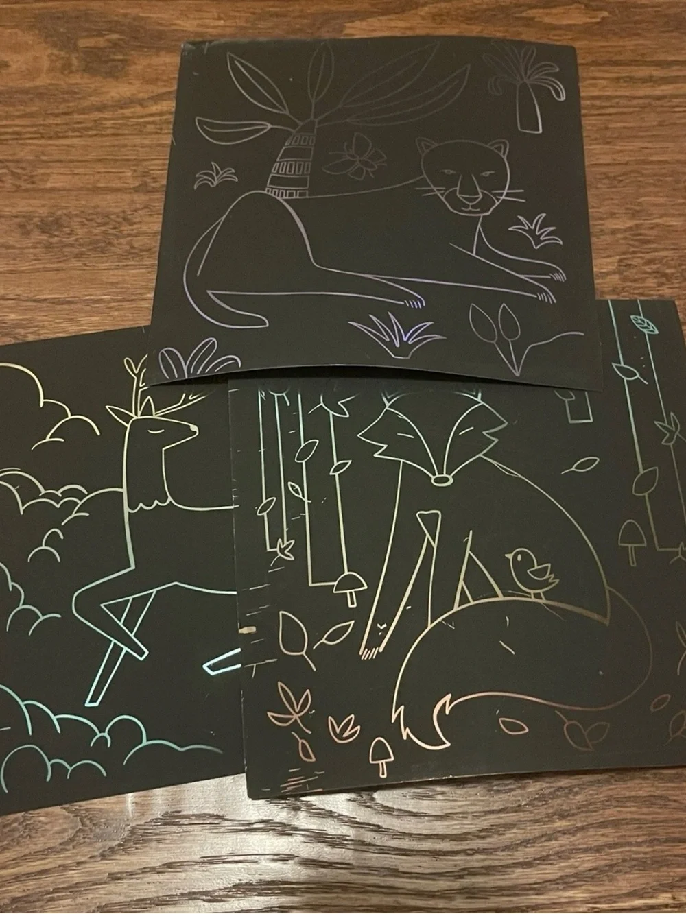 15pc Scratch Paper Art Set for Kids, Magic Color DIY Arts and Crafts Kit